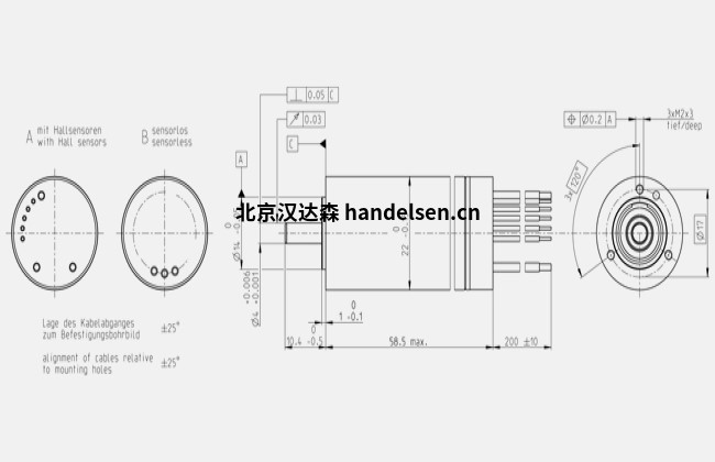 ECX TORQUE 22 L Ø22 mm，無(wú)刷，帶霍爾傳感器規格