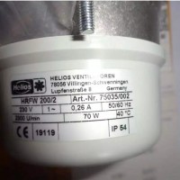Helios離心式管道風(fēng)機KVW 200/4/40/20的應用參數
