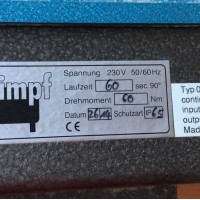 Schimpf電動(dòng)執行器00-15/25 N 6參數和應用