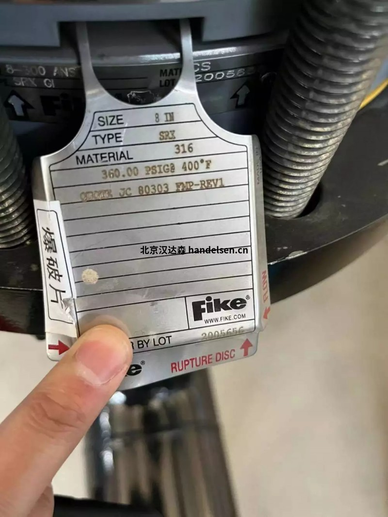 Fike衛生型爆破片SHX可用于輕工和冶金行業(yè) 
