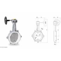 WAREX Valve 應用液體、氣體和磨蝕性散裝材料環(huán)境的蝶閥 DKZ 103 H