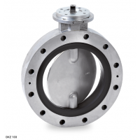 德國Warex Valve 蝶閥DKZ 103系列，用于溫度超過(guò) 200°C 的熱氣體
